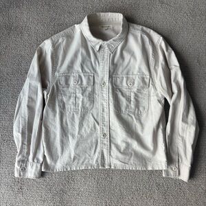 Madewell Cropped Linen Overshirt